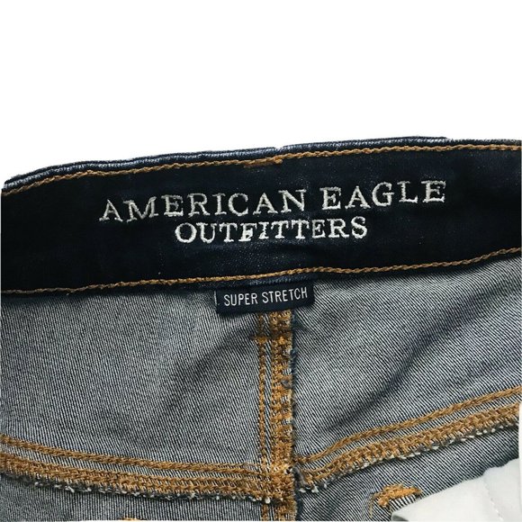 American Eagle "High Rise Shortie" Jean Shorts - Picture 3 of 5